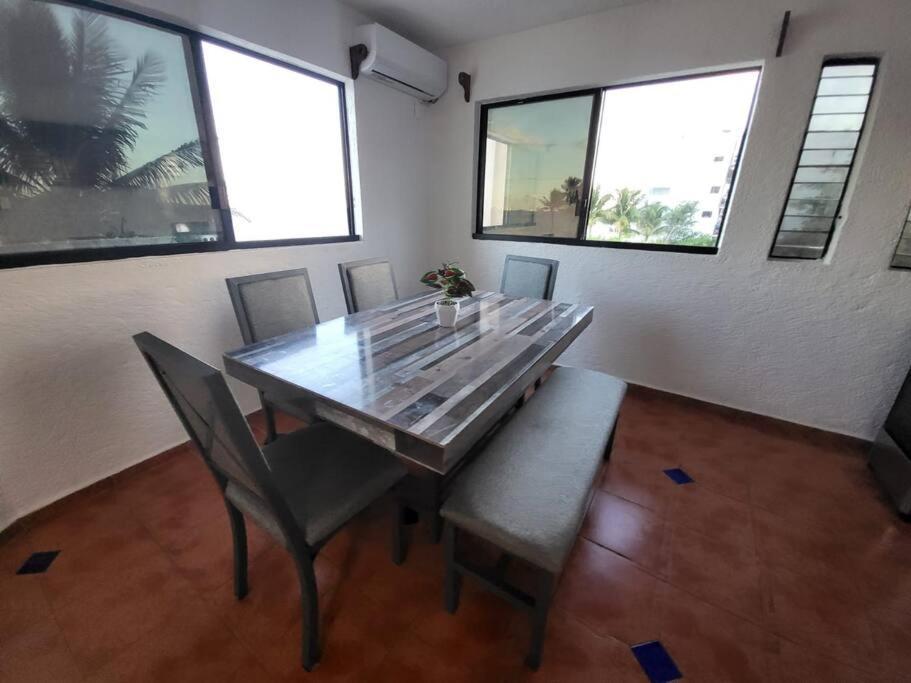 2 Rooms Apartment With Private Beach In Puerto Juarez Cancun Ngoại thất bức ảnh